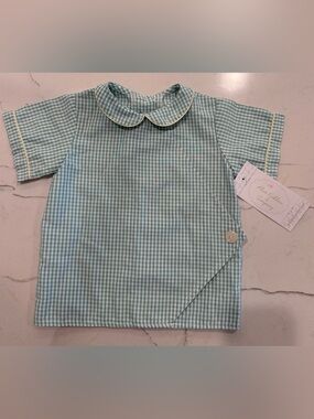 Alice Kathleen & Company Boys Gingham Shirt, Size 4, NWT